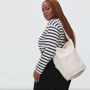 Everlane lantern tote bucket bag - canvas